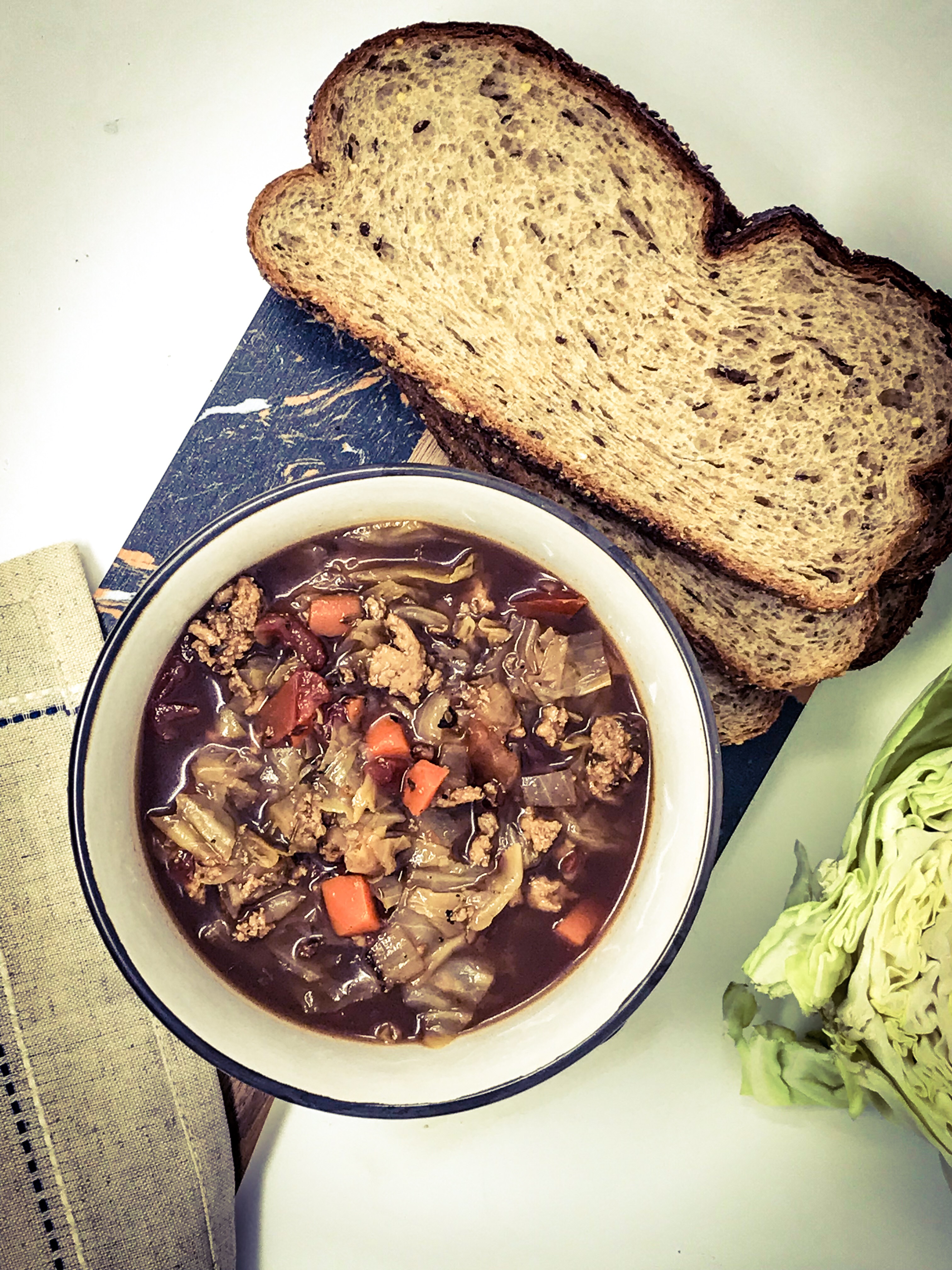 Satisfyinglydelicious Turkey Cabbage Soup Healthy Food 4 Life