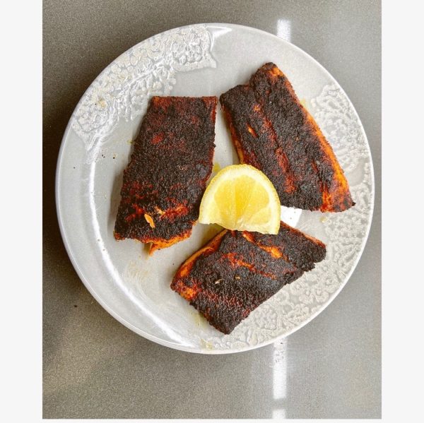 Cast Iron Skillet Salmon--plus some info on which fish to eat